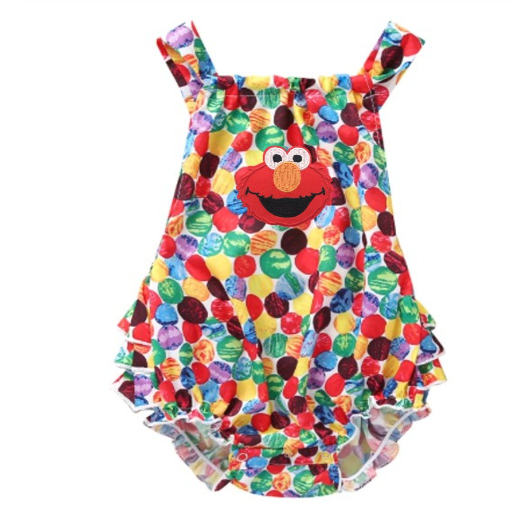 Elmo Dress Sesame Street Birthday Elmo Romper Elmo Clothes Dress Elmo Outfit